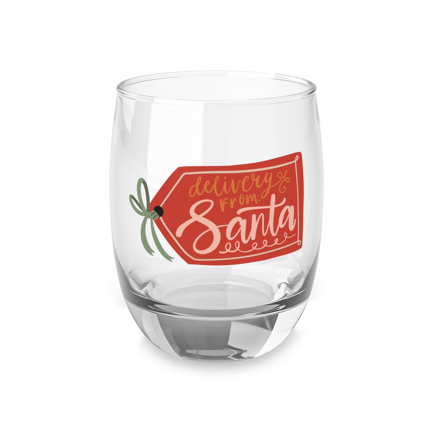 Delivery from Santa Whiskey Glass