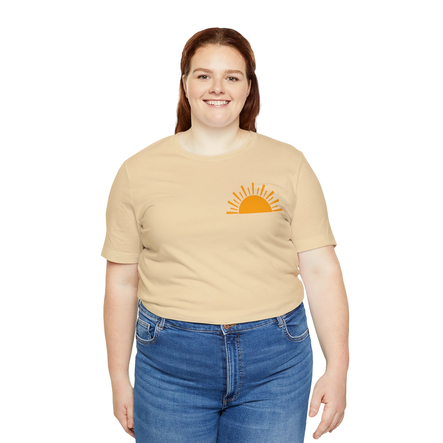 "Sunshine on My Mind"  (Front and Back Design)  Unisex Jersey Short Sleeve Tee