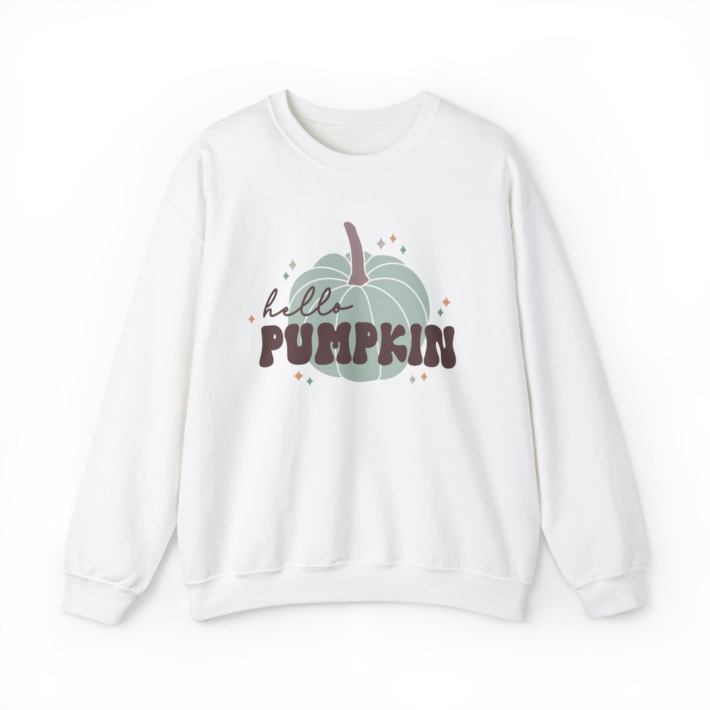 Hello Pumpkin Fall Halloween Unisex Heavy Blend™ Crewneck Sweatshirt