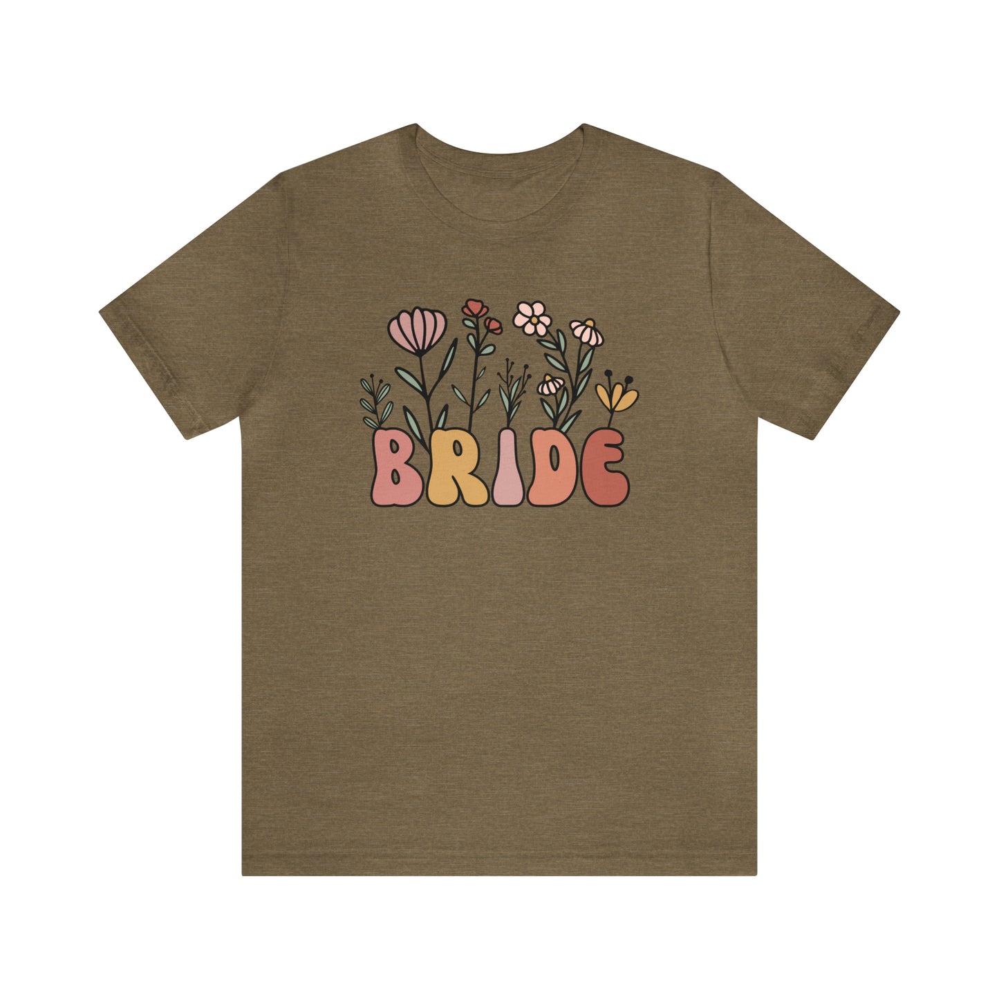 Boho Floral Bride T-Shirt