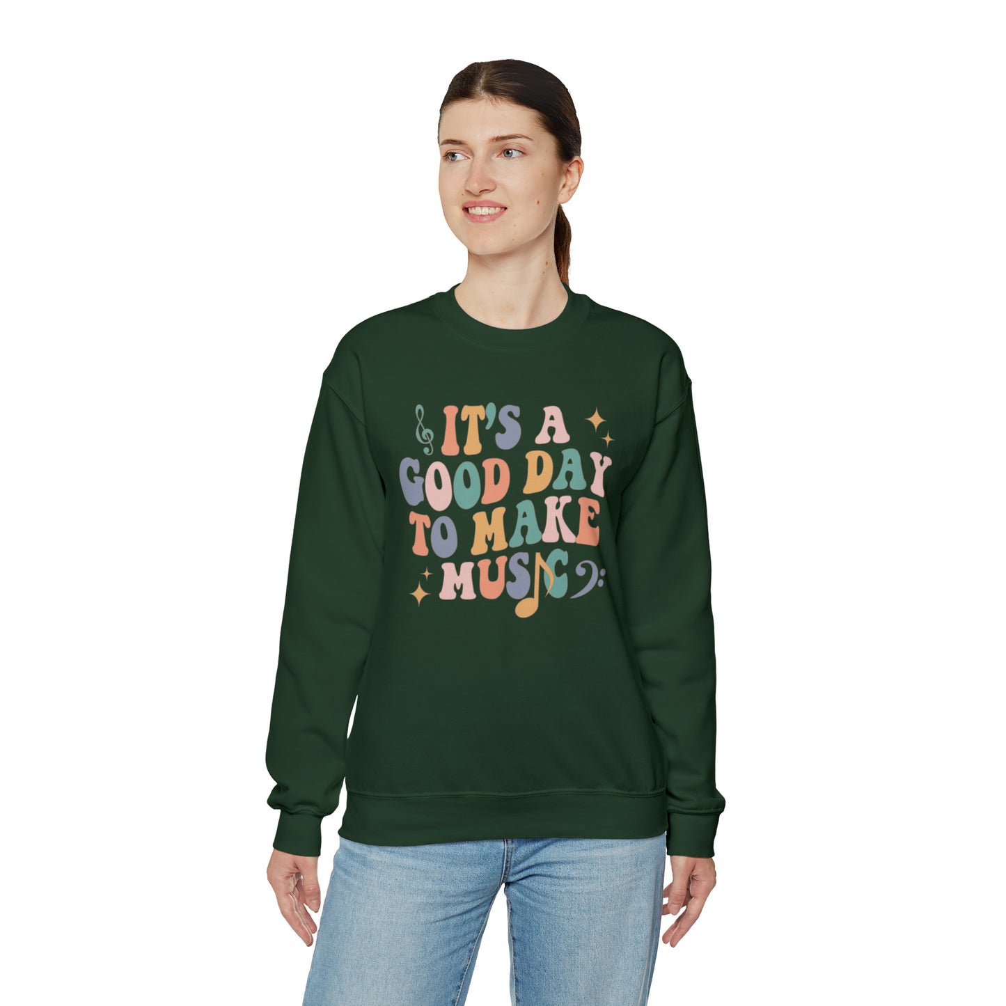 It's a Good Day to Make Music Heavyweight Crewneck Sweatshirt