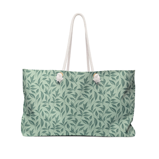 Green Leafy Vines Weekender Bag