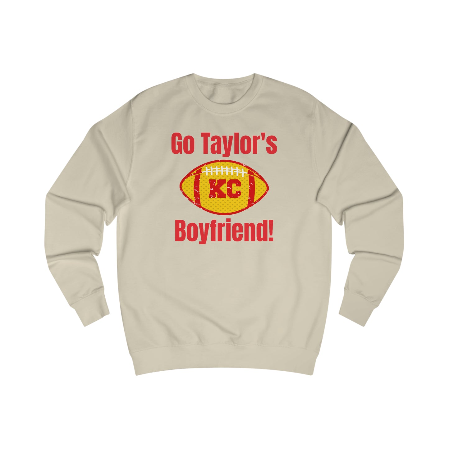 Go Taylor's Boyfriend Swift Kelce Football Shirt  with Swift 87 on back Unisex Heavy Blend™ Crewneck Sweatshirt - FRONT and BACK Design