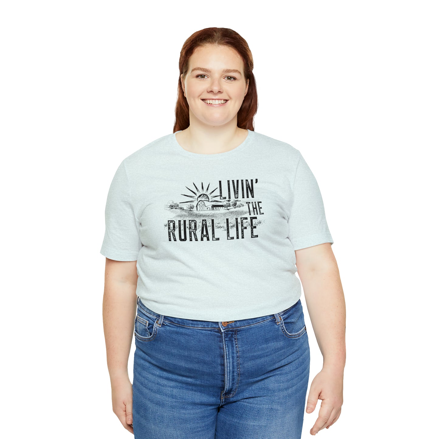 "Livin' the Rural Life" Unisex Jersey Short Sleeve Tee