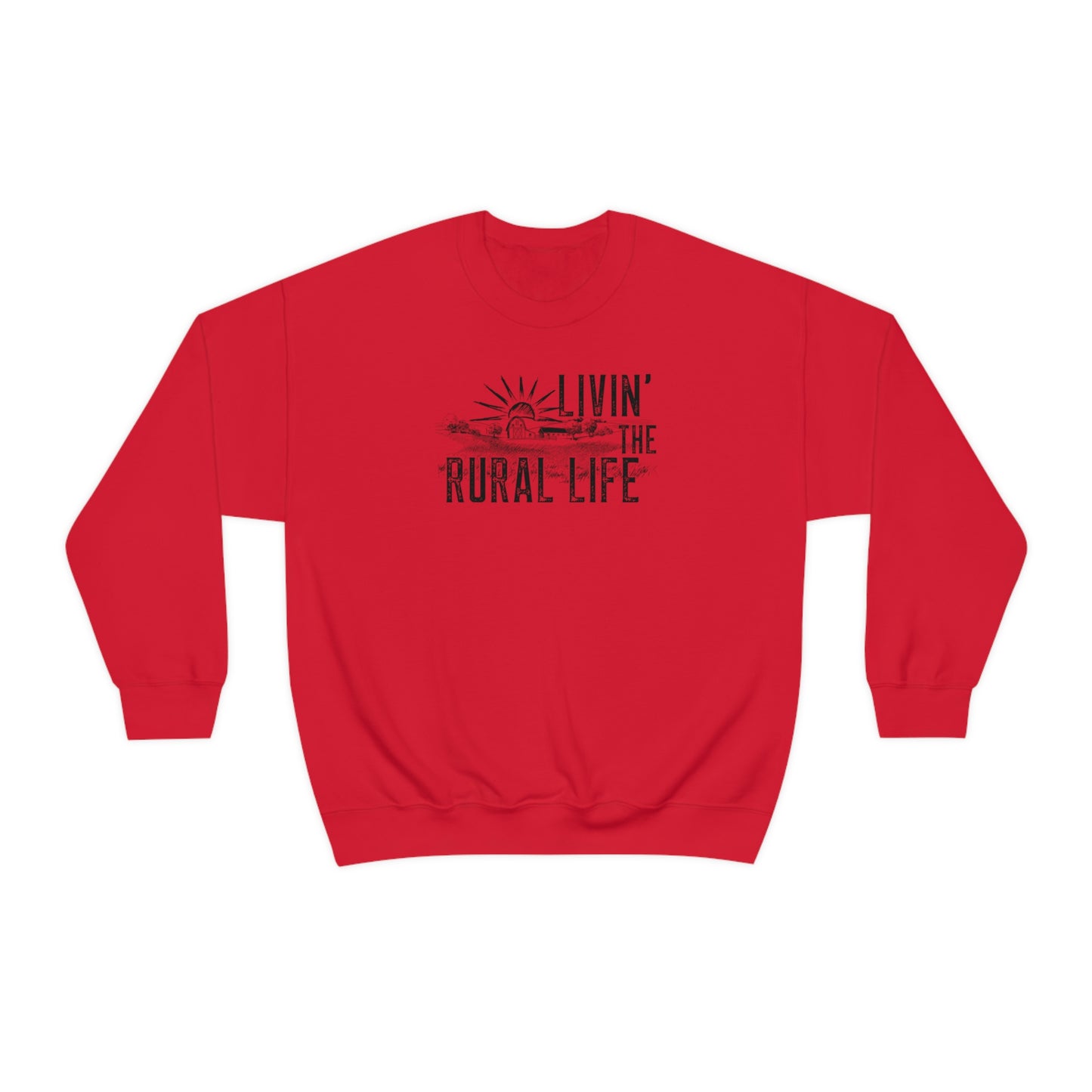 "Livin' the Rural Life" - Unisex Heavy Blend™ Crewneck Sweatshirt