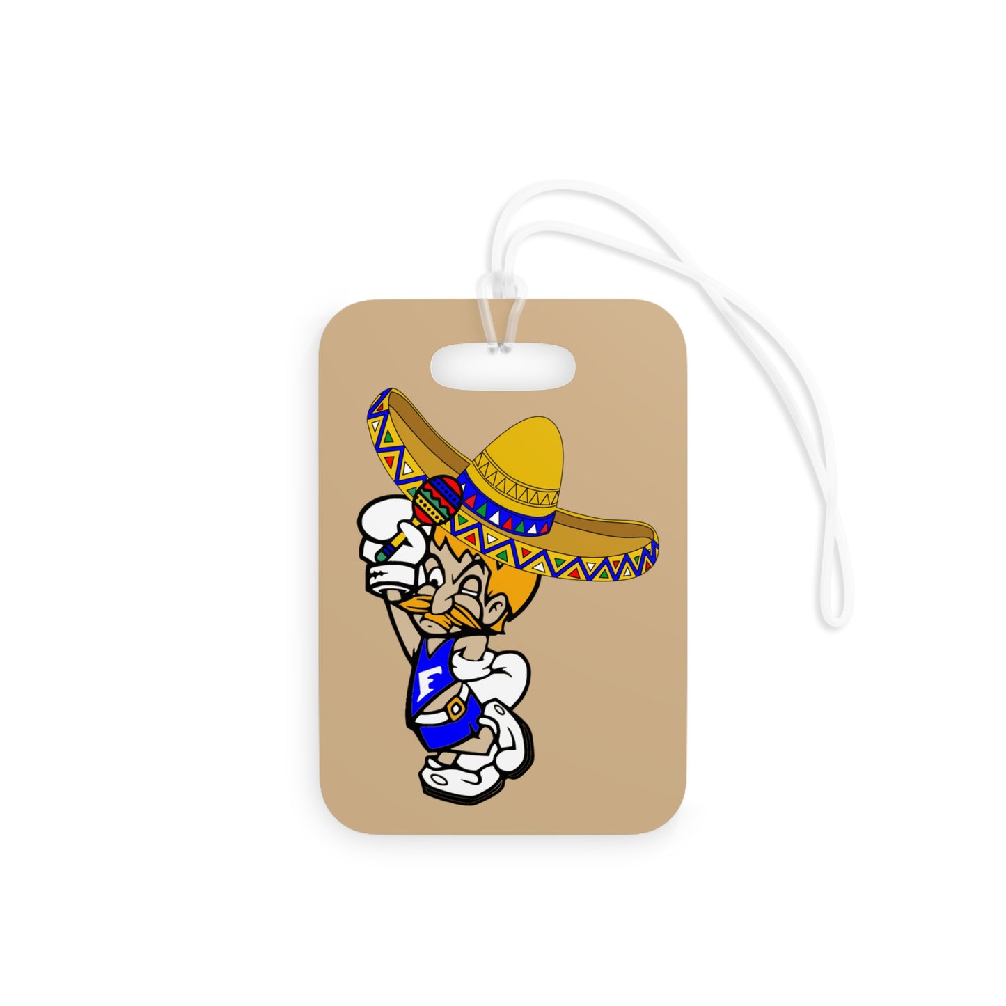 Sombrero Midget Luggage Tags - Tan