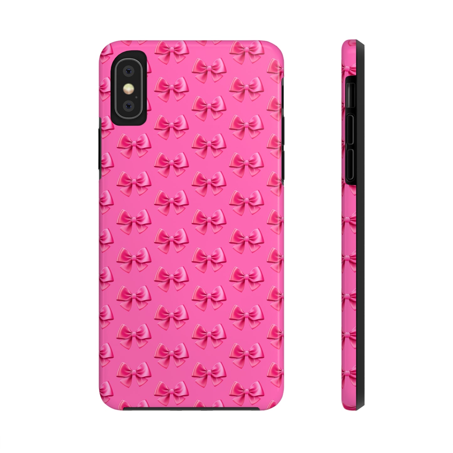 Barbie Pink Bows Themed Tough Phone Cases