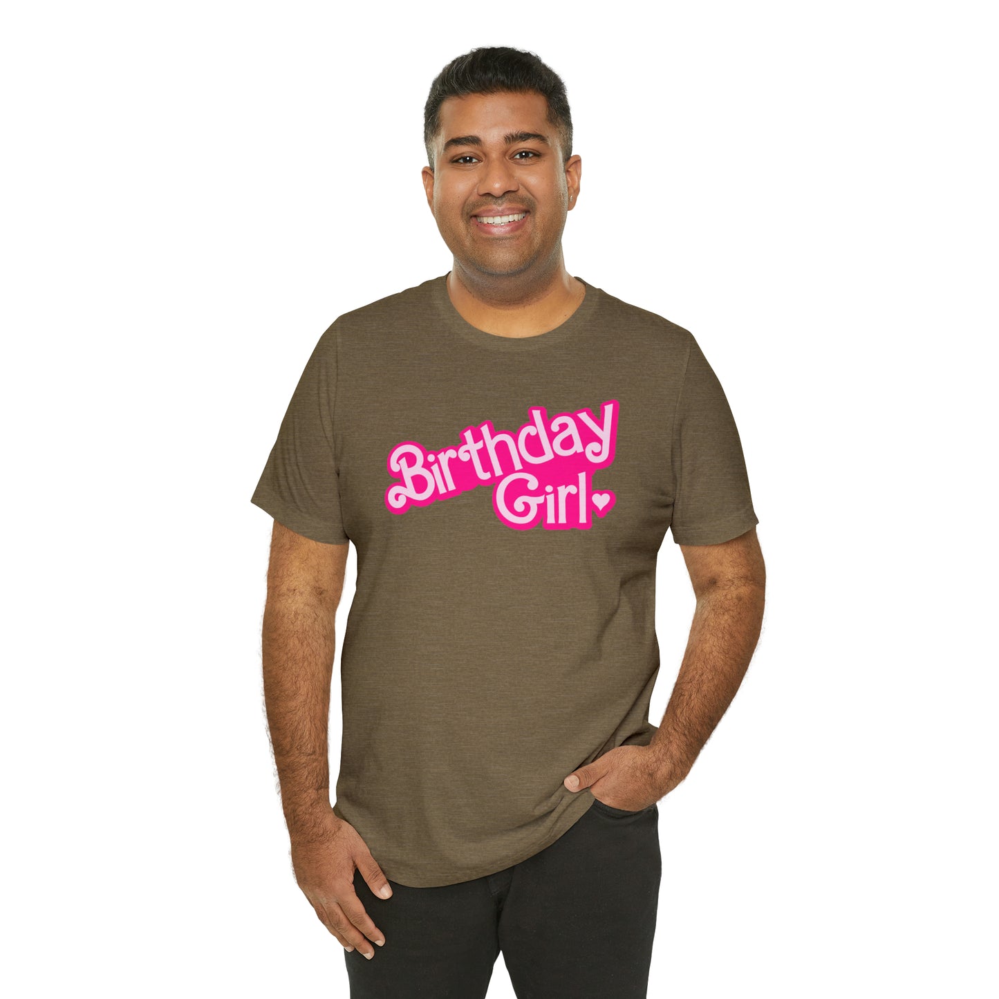 Birthday Girl Hot Pink Barbie Print T-Shirt -