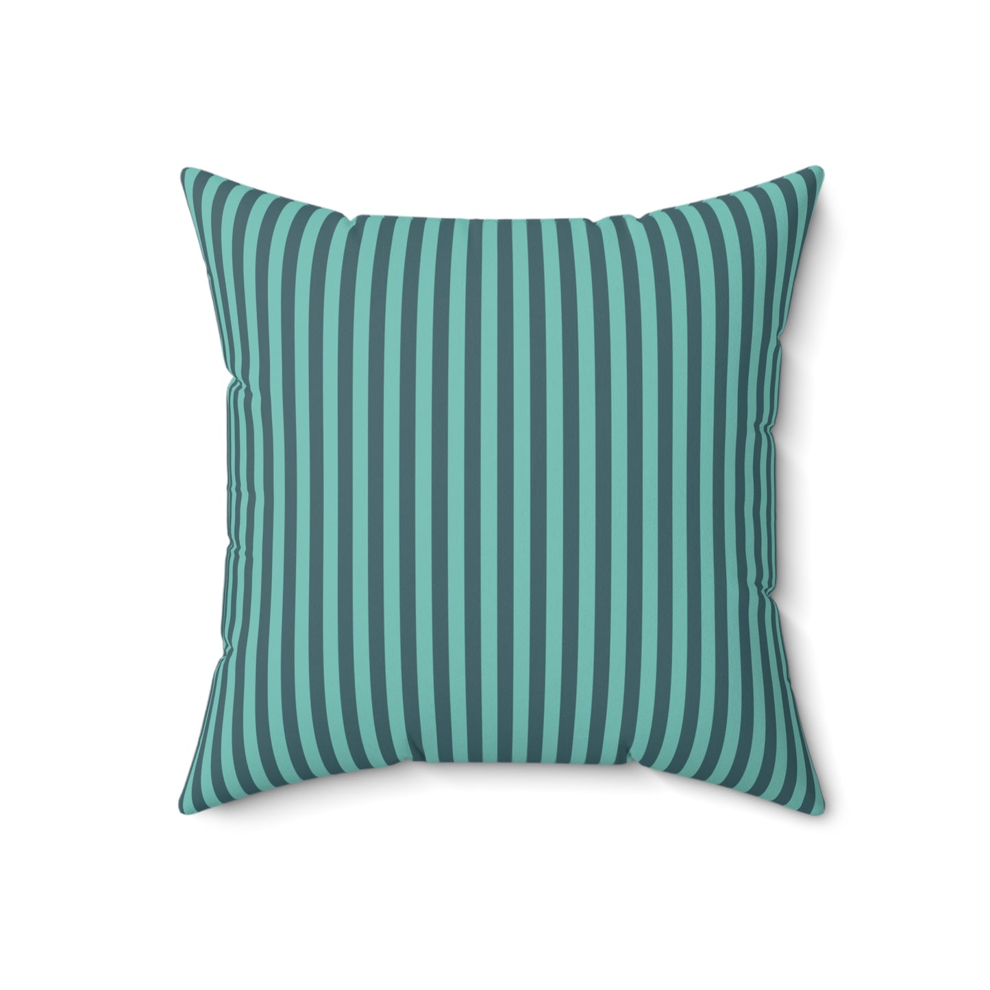 Retro Merry Christmas Winter Stripes Christmas/ Holiday Polyester Square Pillow