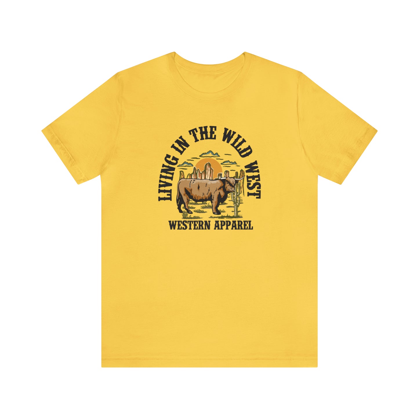 "Living in in the Wildwest" Unisex Jersey Short Sleeve Tee