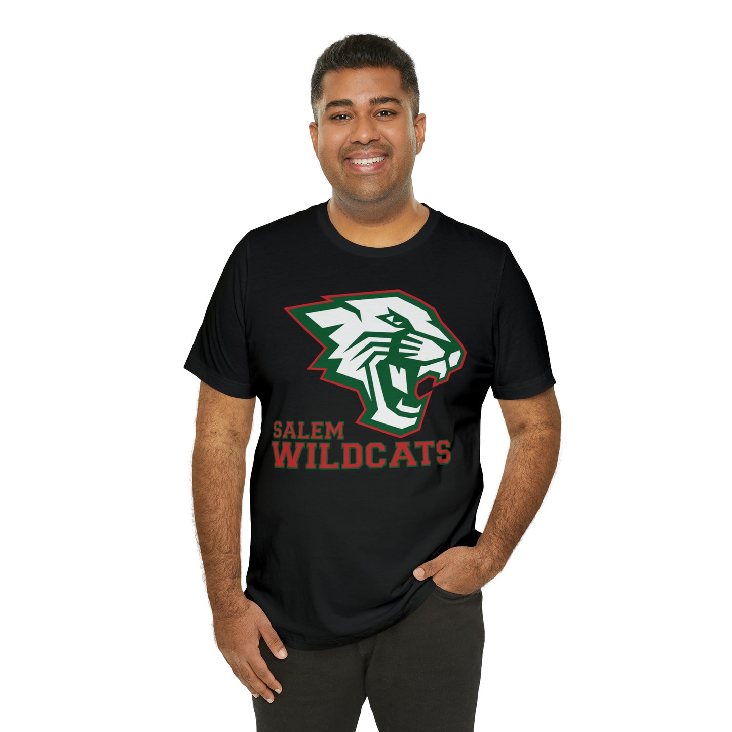 Salem Wildcats Jersey Short Sleeve Tee - Red Print