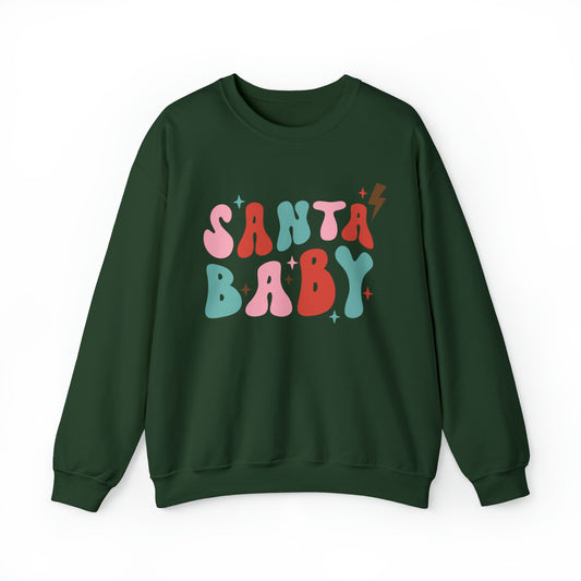 Santa Baby Heavyweight Crewneck Sweatshirt