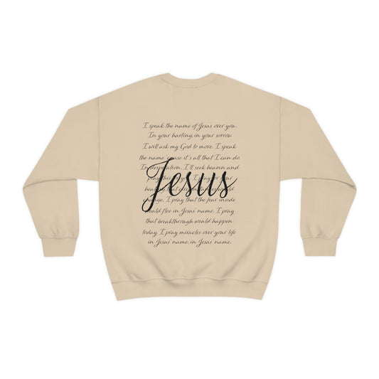 "Jesus Scripture" Front & Back Design - Unisex Heavy Blend™ Crewneck Sweatshirt