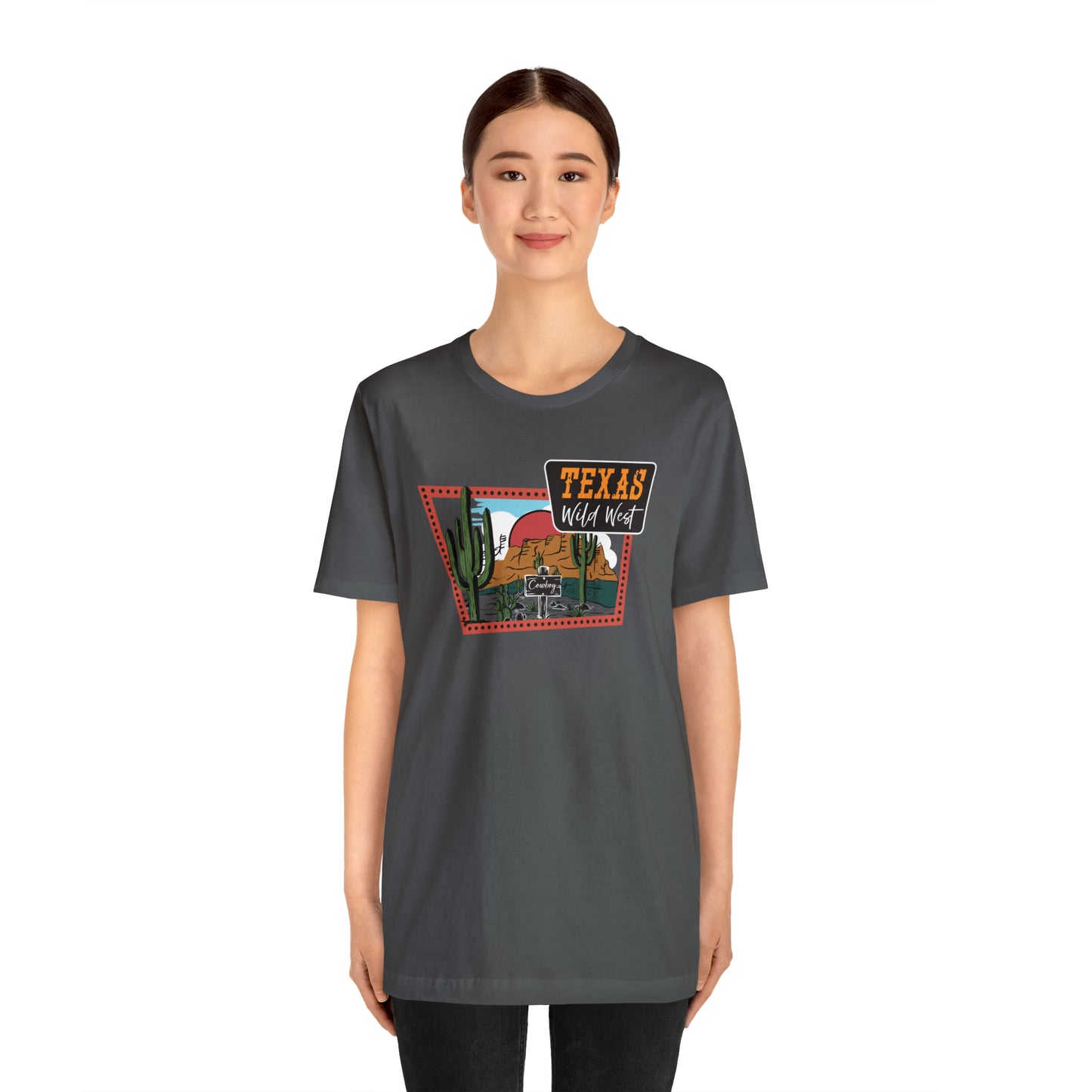 Texas Wild West Unisex Jersey Short Sleeve Tees