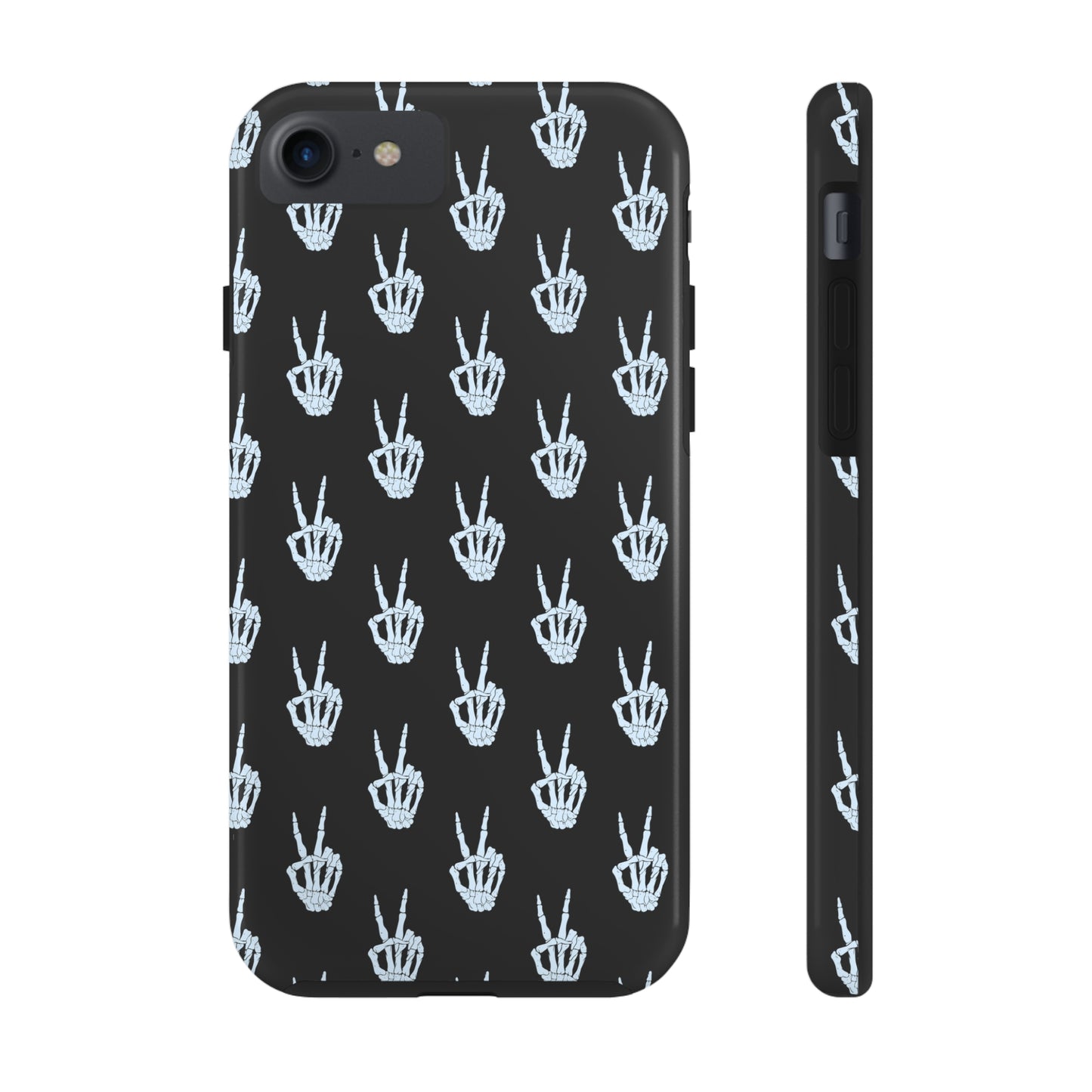 Skeleton Hand Peace Sign Tough Phone Cases