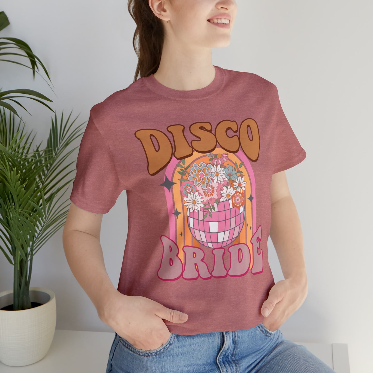 Retro Disco Bride Mirror Ball T-Shirt