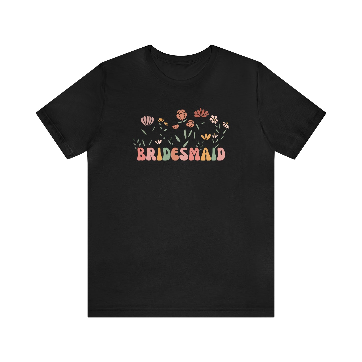 Boho Floral Bridesmaid T-Shirt