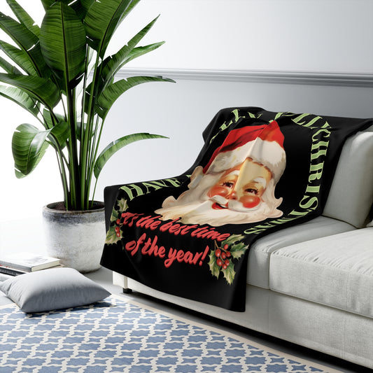 It's the Best Time of the Year Christmas Sherpa Fleece Blanket