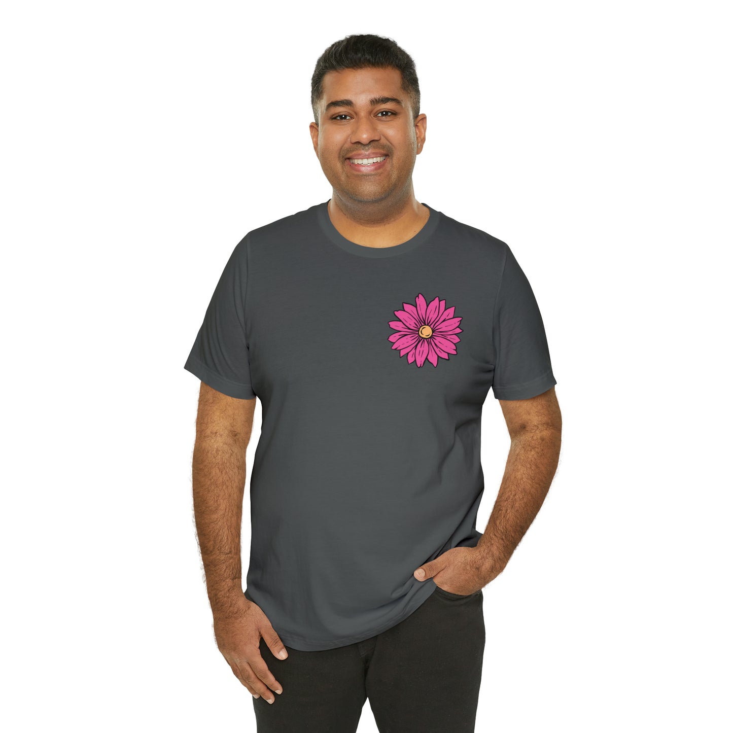 TWO SIDED Positive Energy T-Shirt (Flower on Front - Positive Energy on Back) Christian T-Shirt