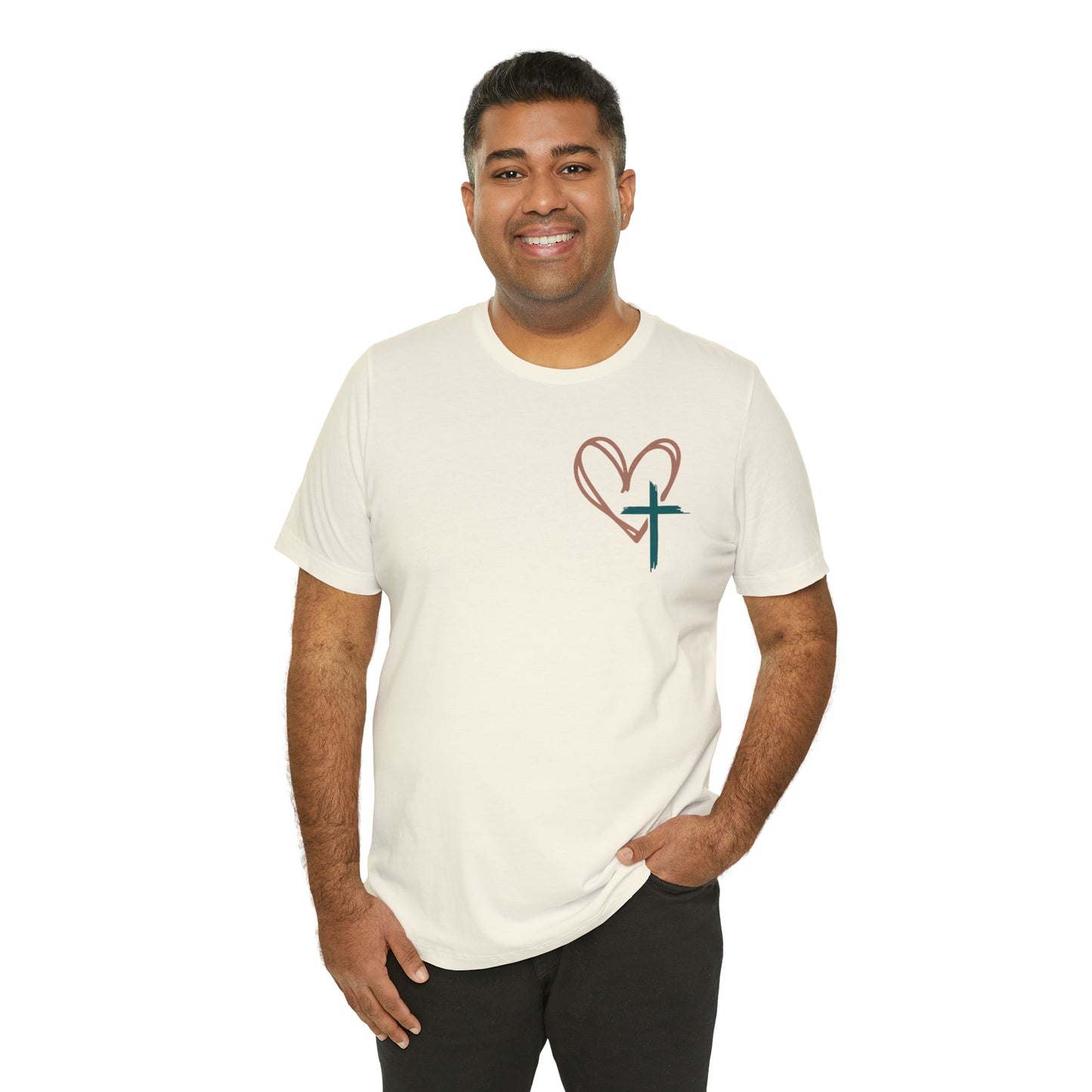 Amen Amen Amen with Cross Front and Back Design T-Shirt