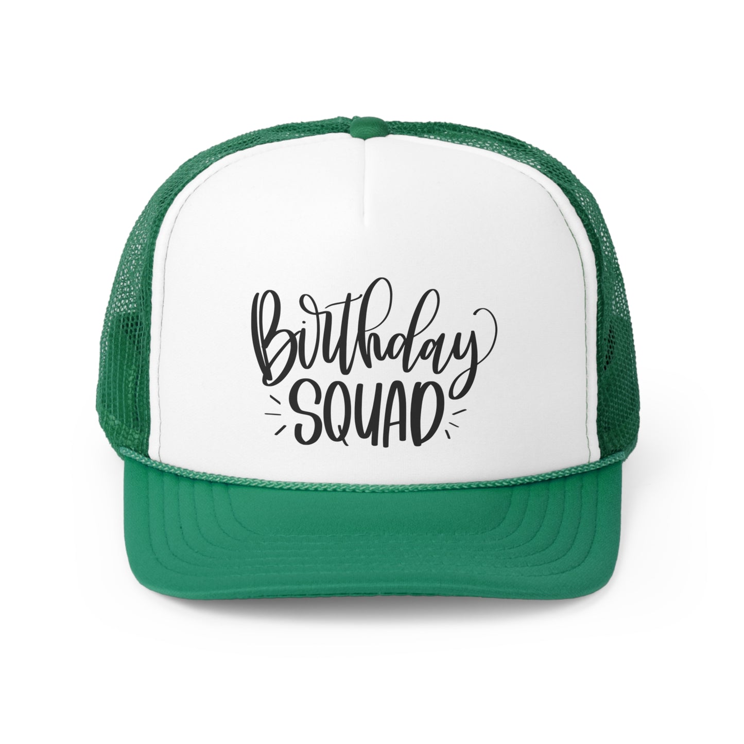 Birthday Squad Tall Trucker Caps