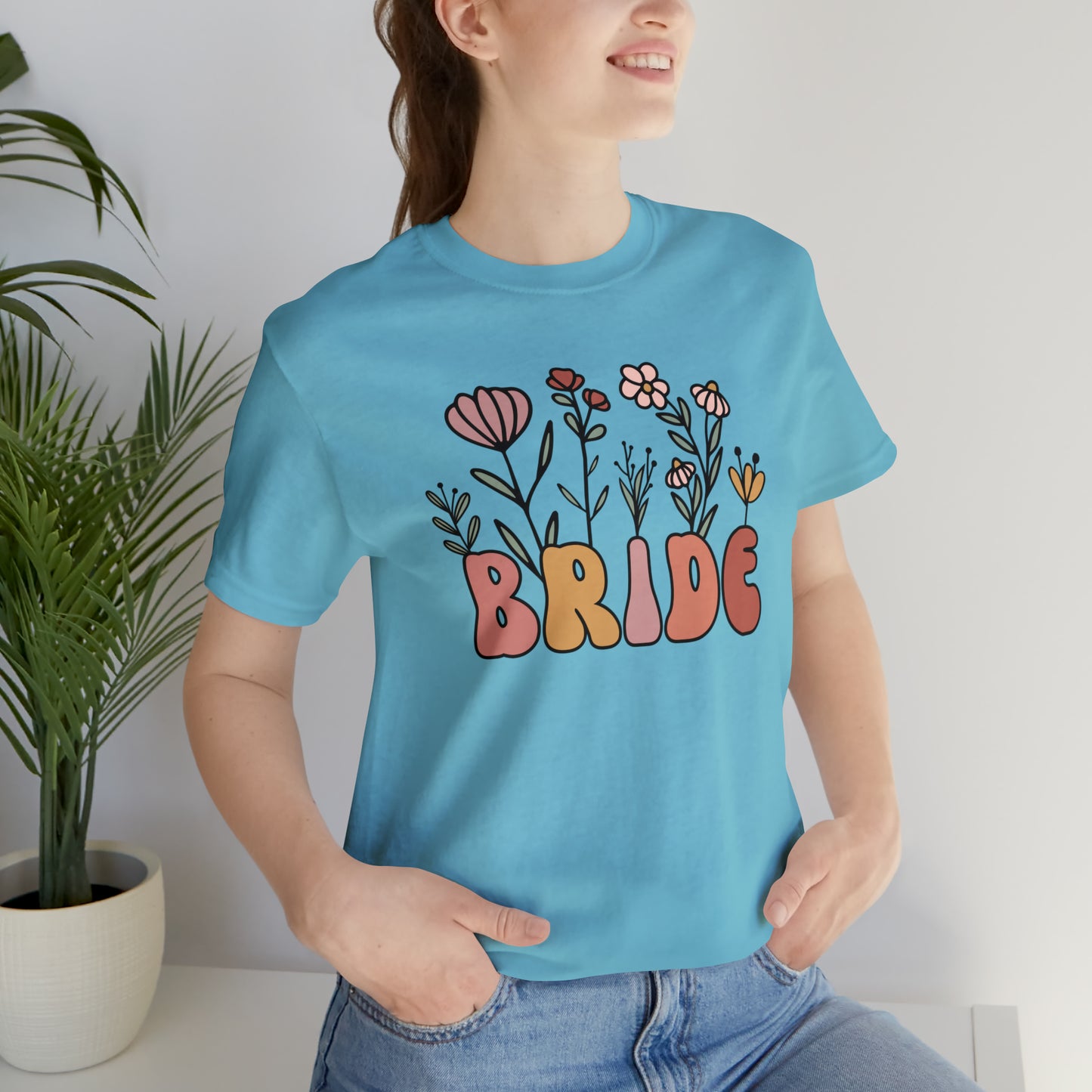 Boho Floral Bride T-Shirt