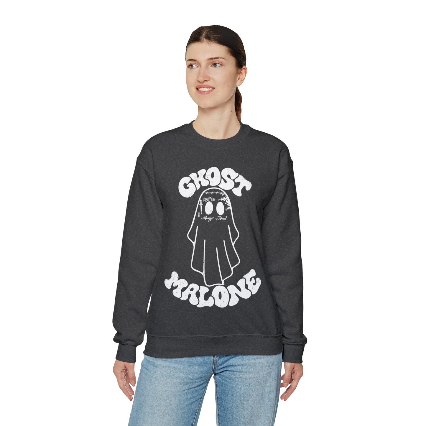 Ghost Malone Halloween Heavy Blend™ Crewneck Sweatshirt