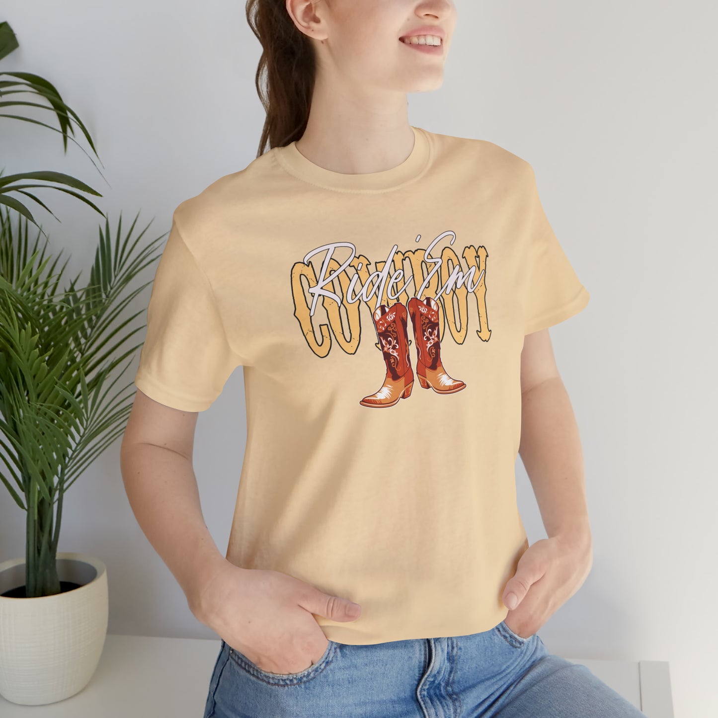 "Ride Em Cowboy" Unisex Jersey Short Sleeve Tee