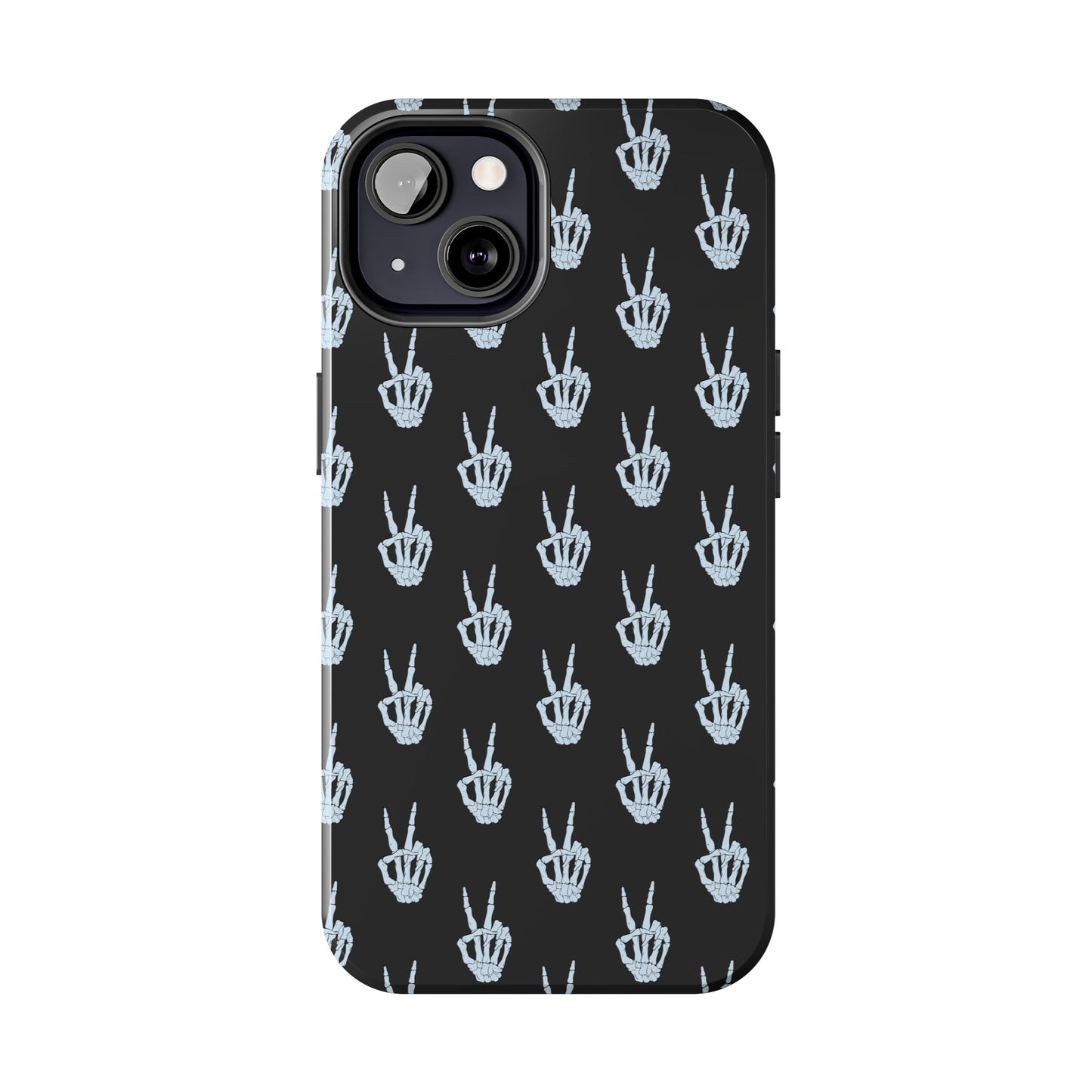 Skeleton Hand Peace Sign Tough Phone Cases