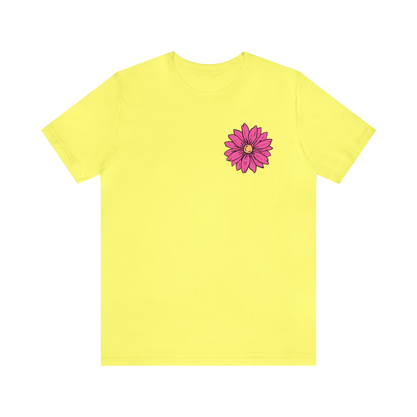 TWO SIDED Positive Energy T-Shirt (Flower on Front - Positive Energy on Back) Christian T-Shirt