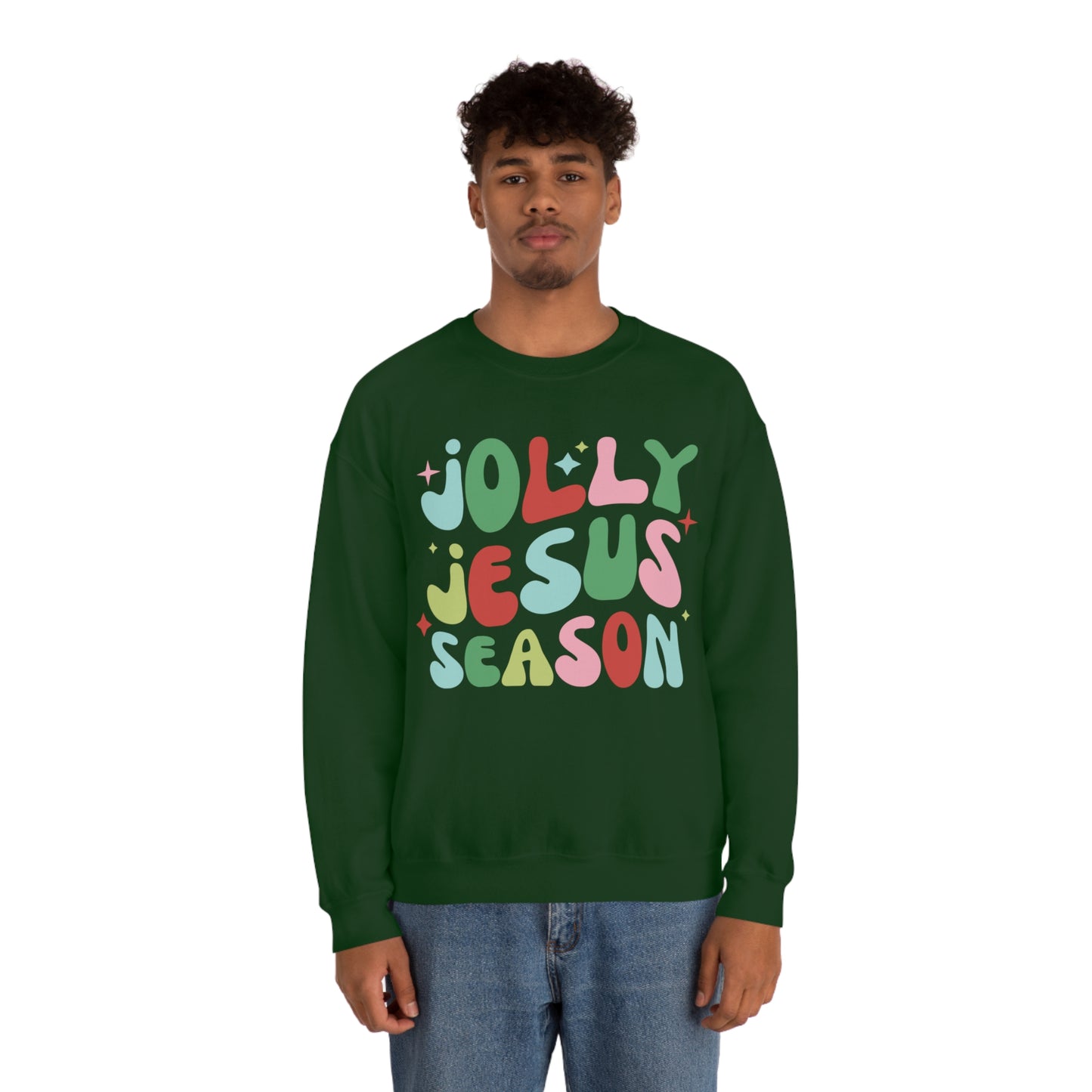 Jolly Jesus Season Heavyweight Crewneck Sweatshirt