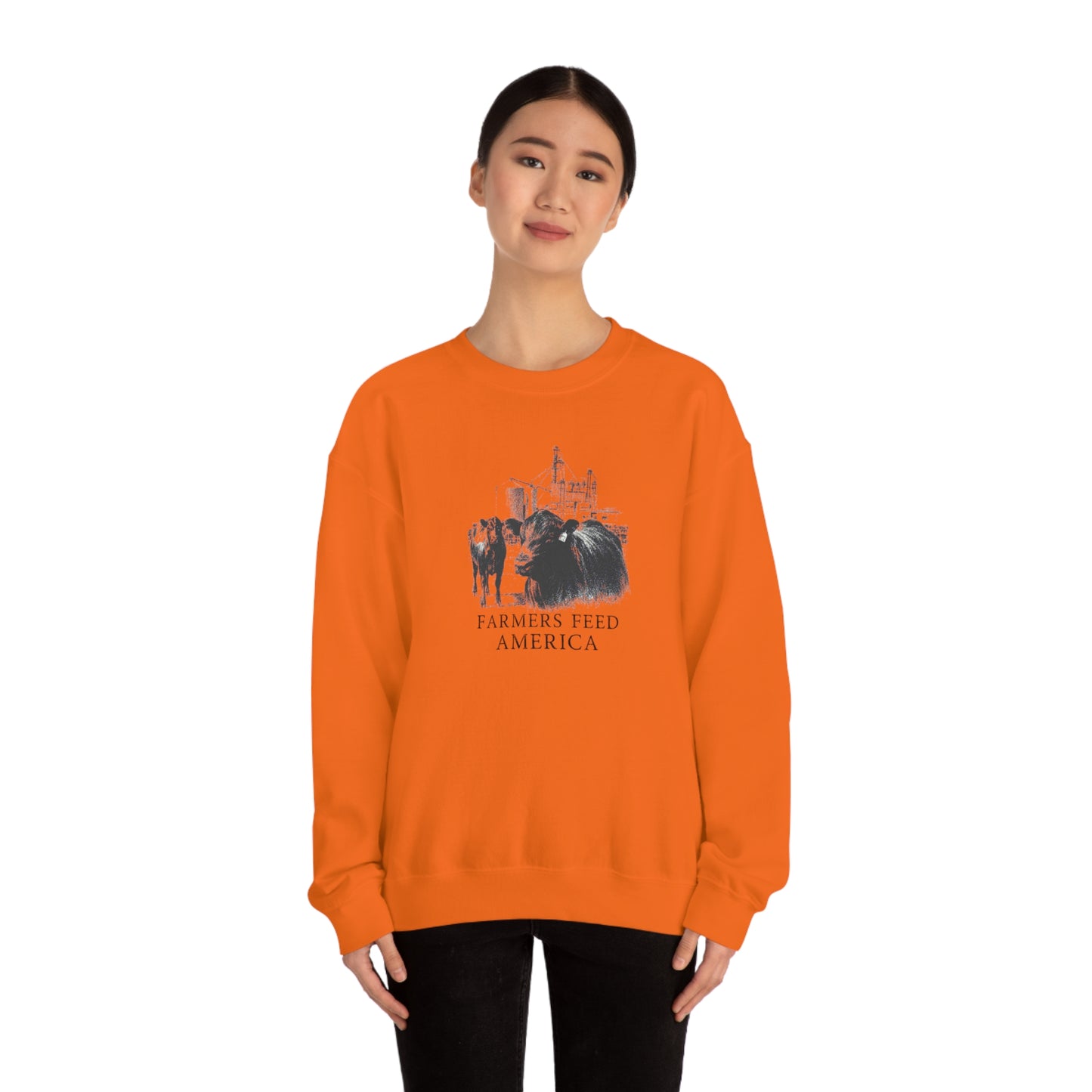 "Farmers Feed America" - Unisex Heavy Blend™ Crewneck Sweatshirt