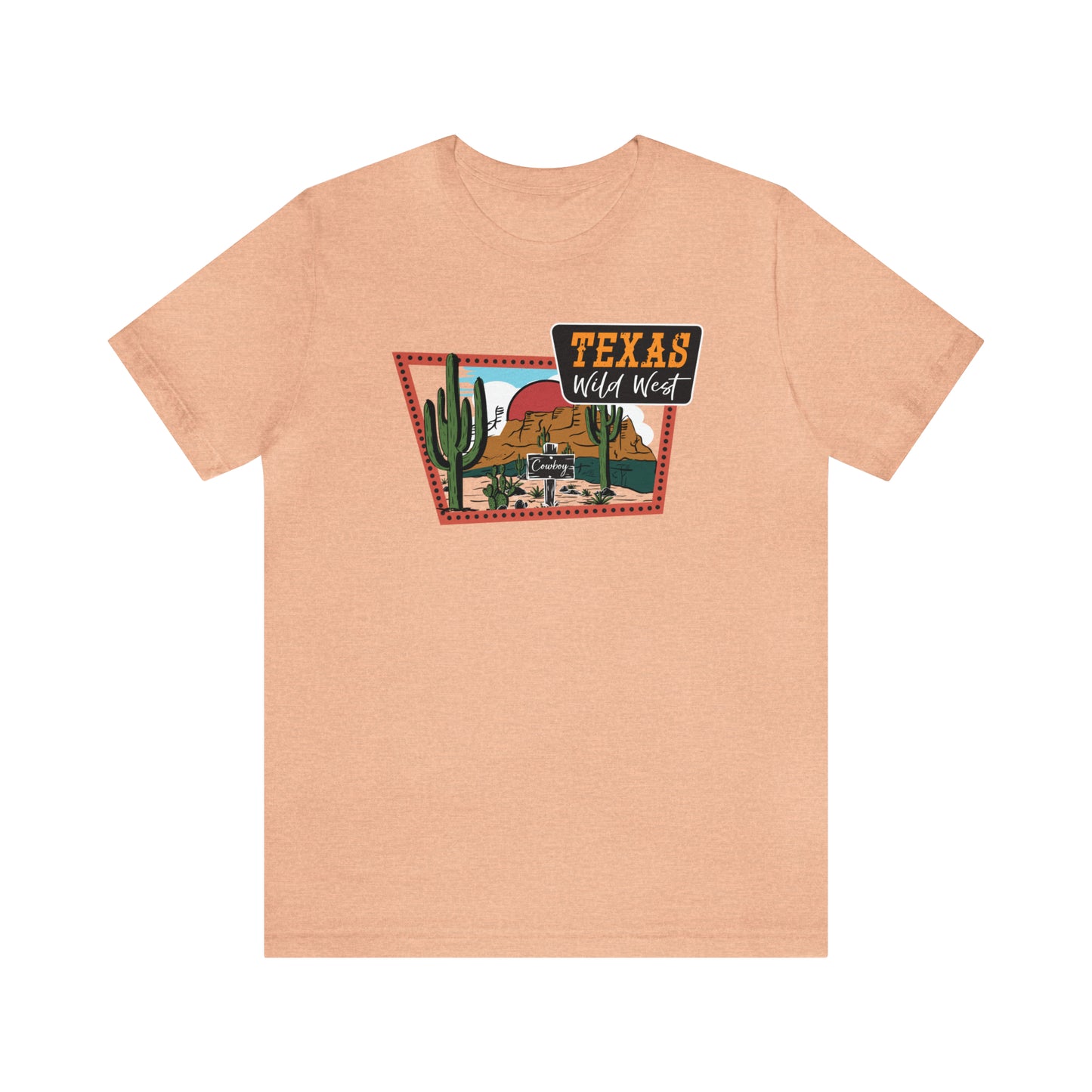 Texas Wild West Unisex Jersey Short Sleeve Tees