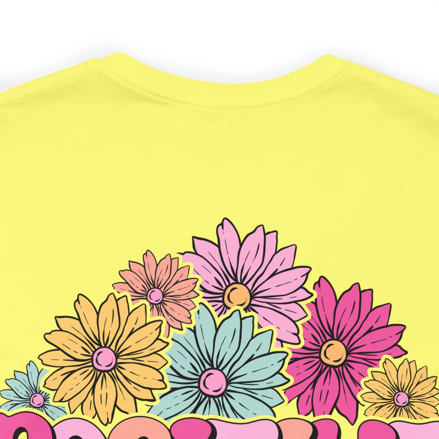 TWO SIDED Positive Energy T-Shirt (Flower on Front - Positive Energy on Back) Christian T-Shirt