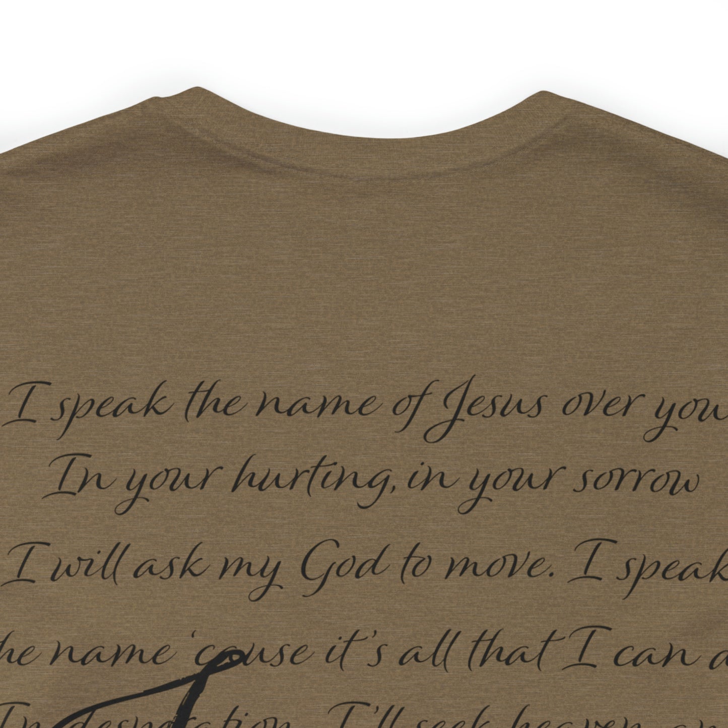 "Jesus Scripture"  (Front and Back Design)  Unisex Jersey Short Sleeve Tee