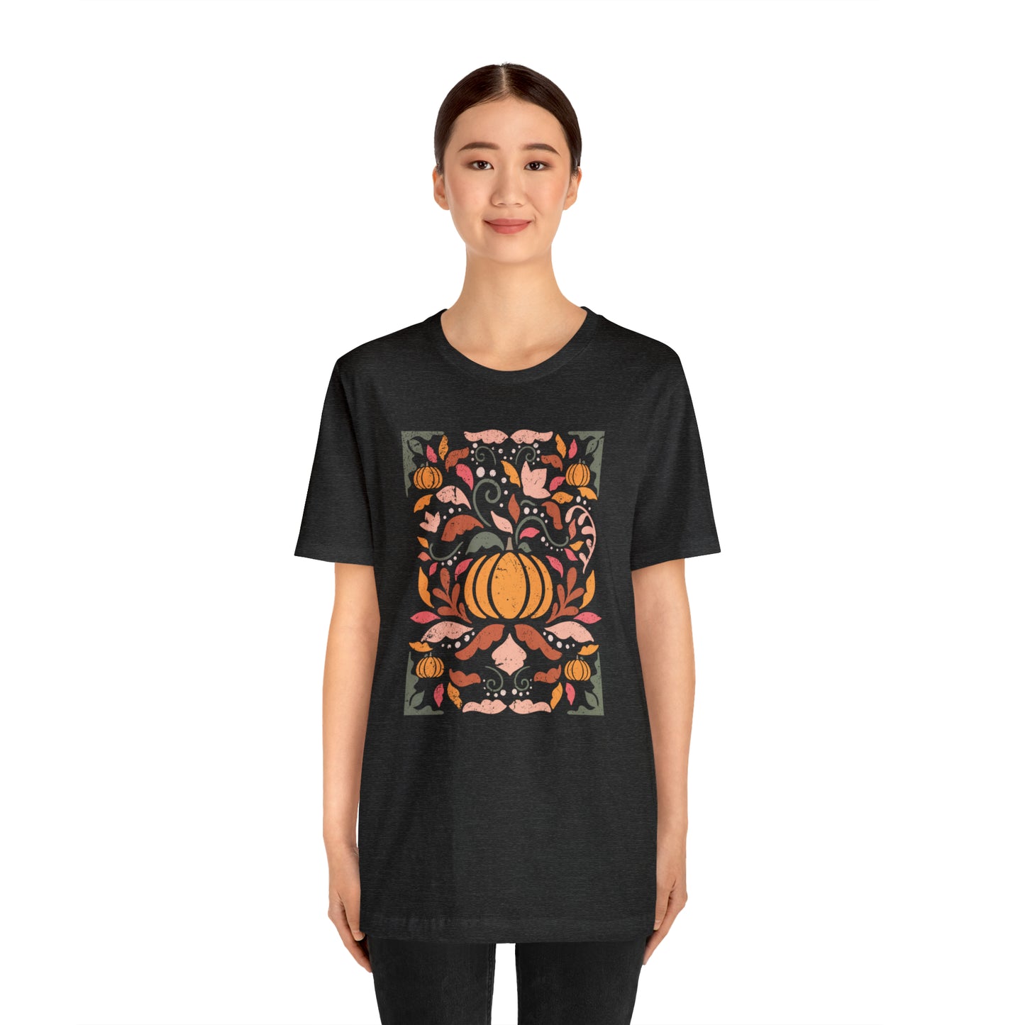 Distressed Boho Fall Floral Mural T-Shirt