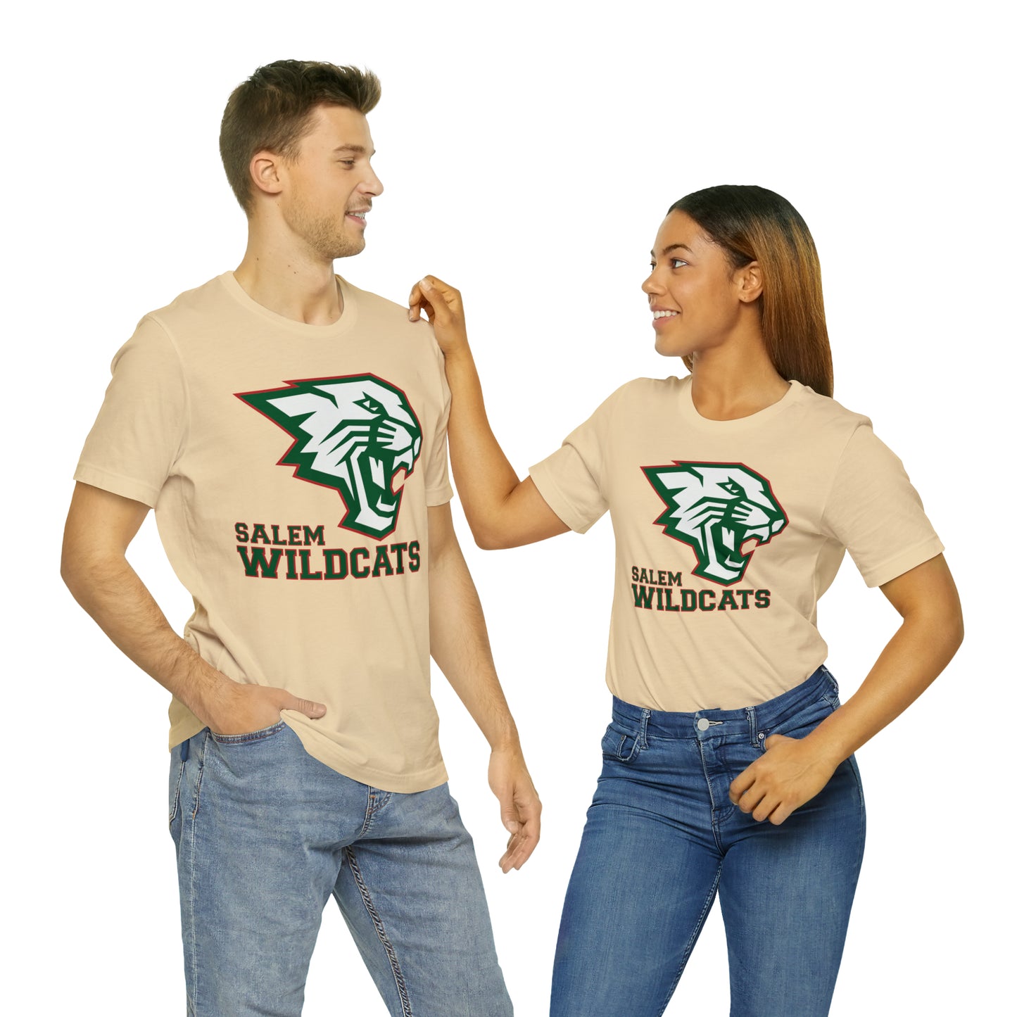 Salem Wildcats Jersey Short Sleeve Tee - Green Print