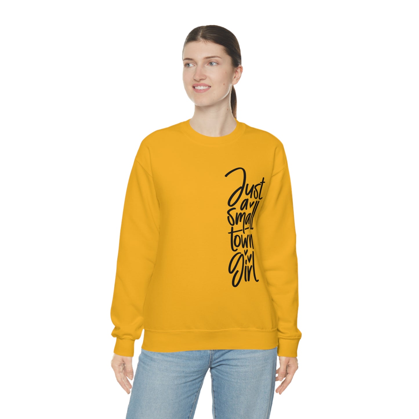 "Just a Small Town Girl" - Unisex Heavy Blend™ Crewneck Sweatshirt