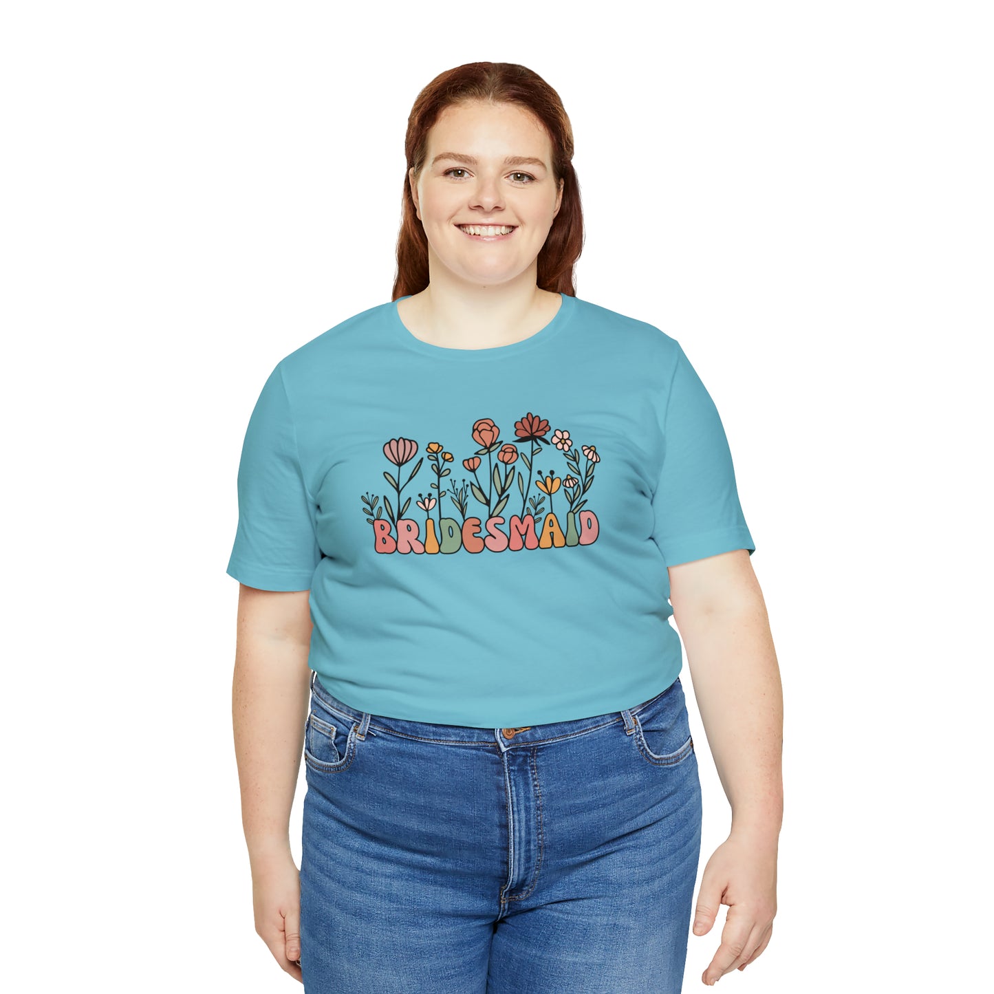 Boho Floral Bridesmaid T-Shirt