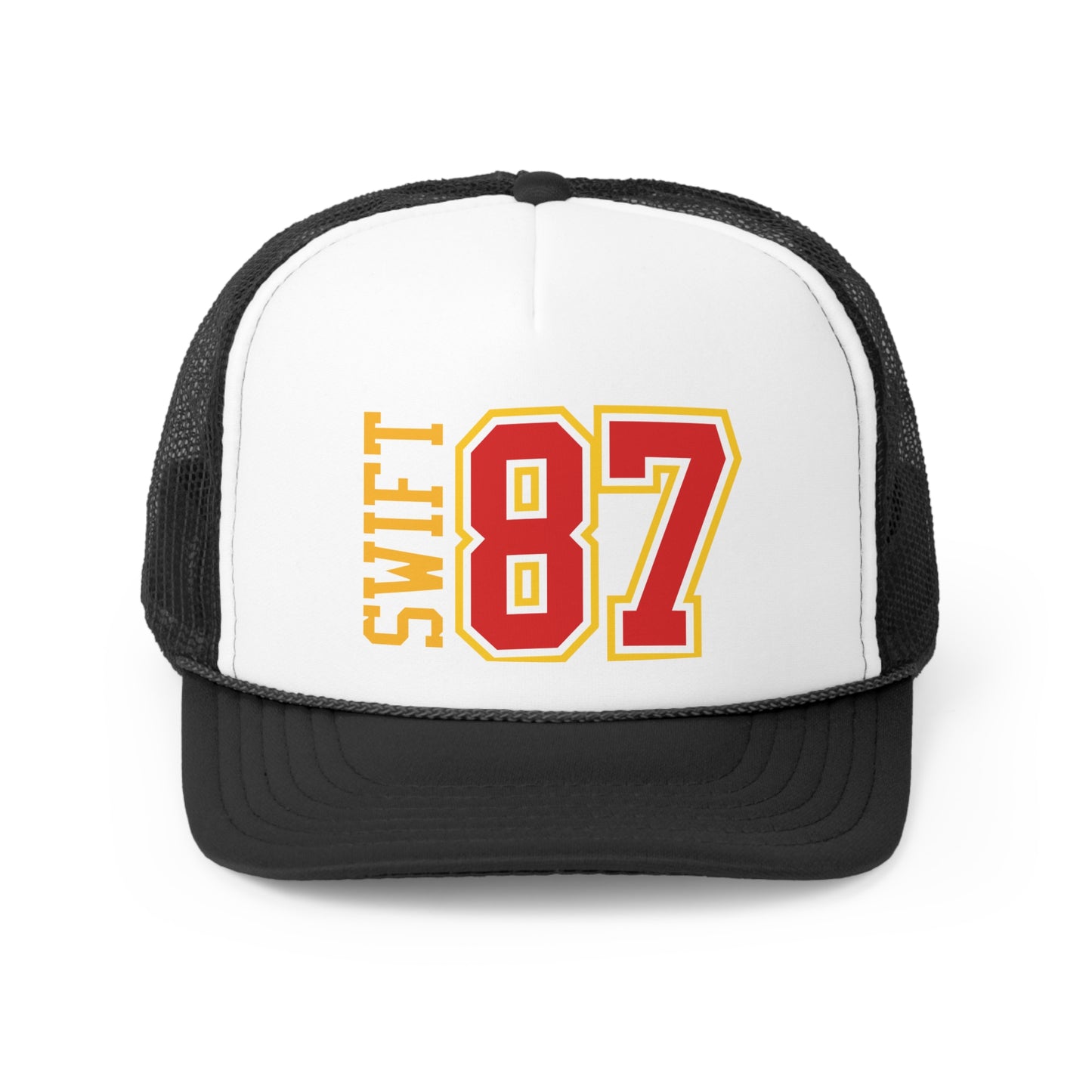 Swift 87 Yellow Vertical University Tall Trucker Caps