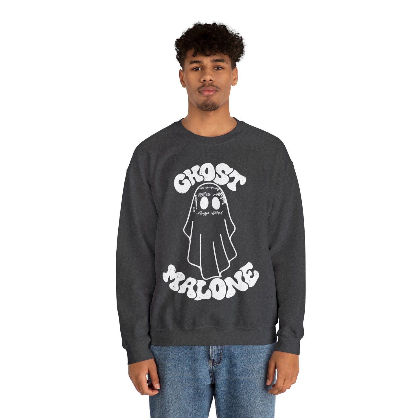 Ghost Malone Halloween Heavy Blend™ Crewneck Sweatshirt