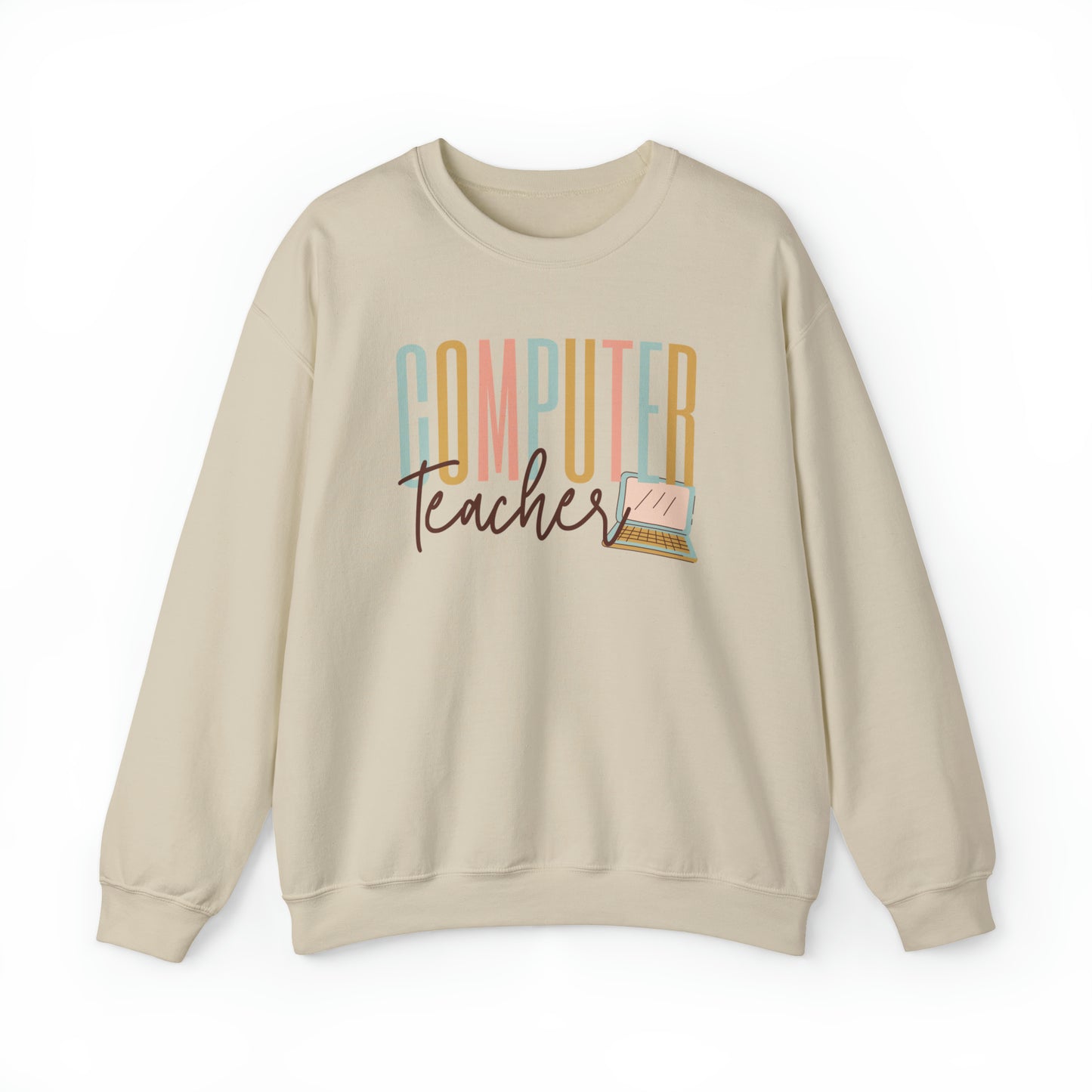 Computer Teacher Heavyweight Crewneck Sweatshirt