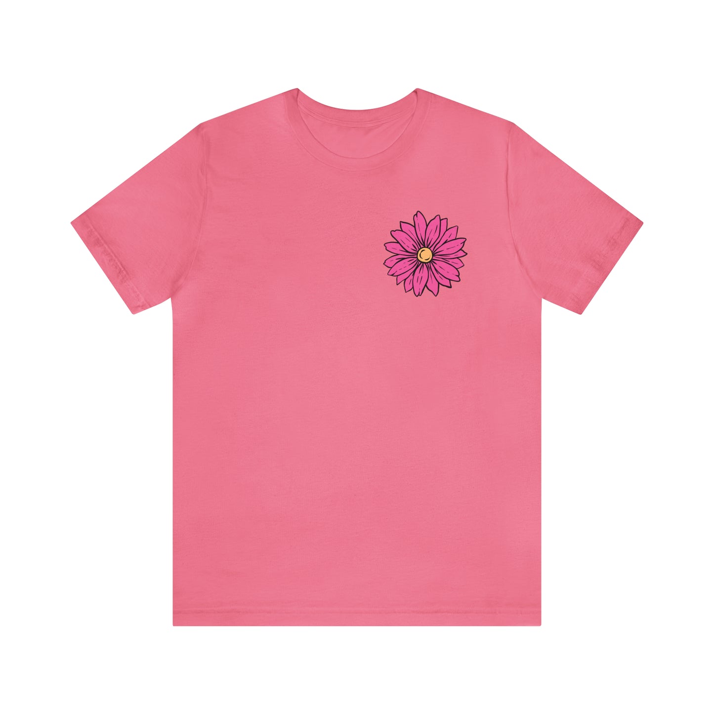 TWO SIDED Positive Energy T-Shirt (Flower on Front - Positive Energy on Back) Christian T-Shirt