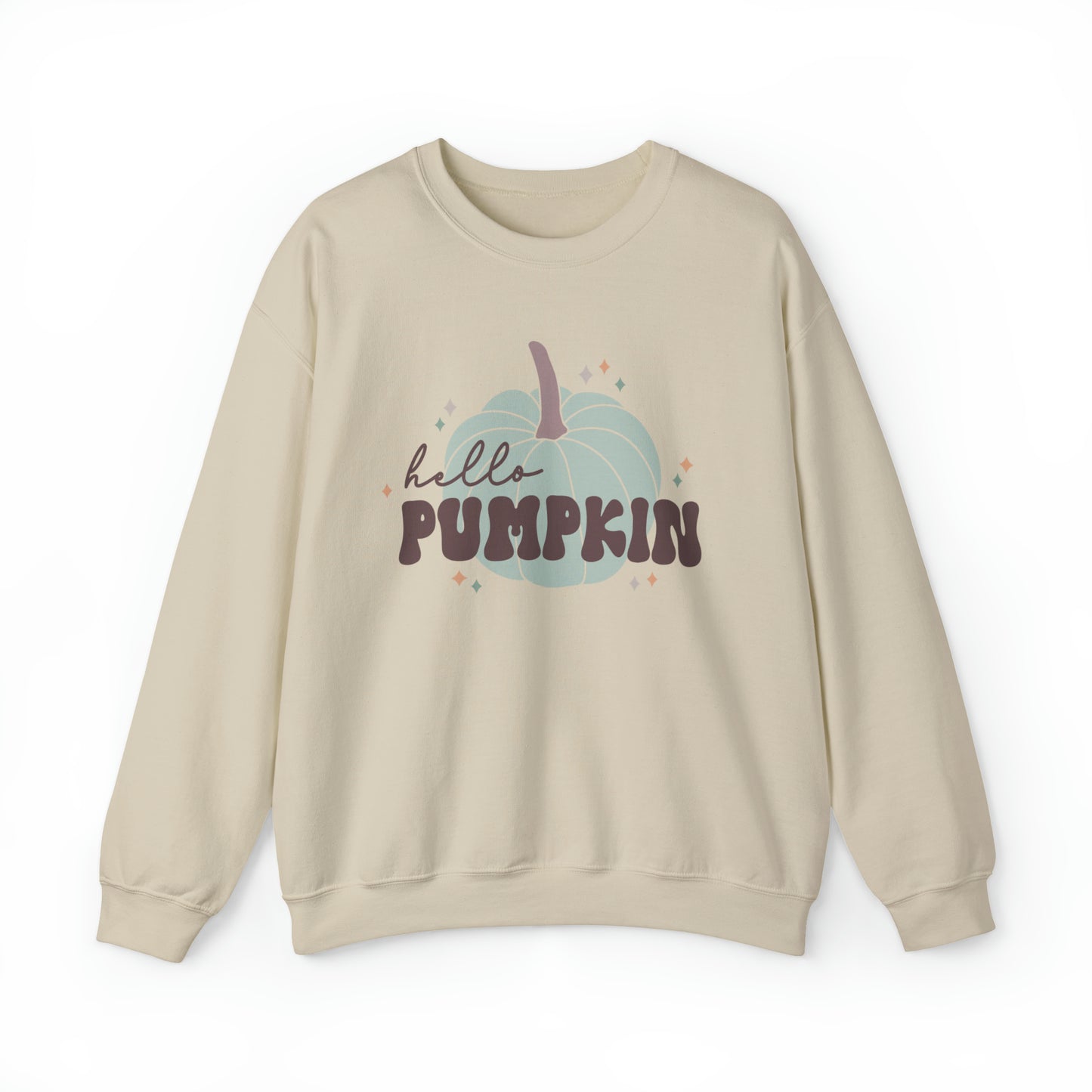 Hello Pumpkin Fall Halloween Unisex Heavy Blend™ Crewneck Sweatshirt