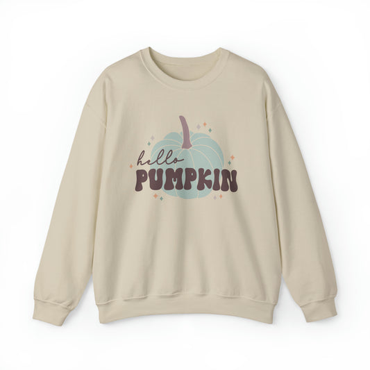 Hello Pumpkin Fall Halloween Unisex Heavy Blend™ Crewneck Sweatshirt