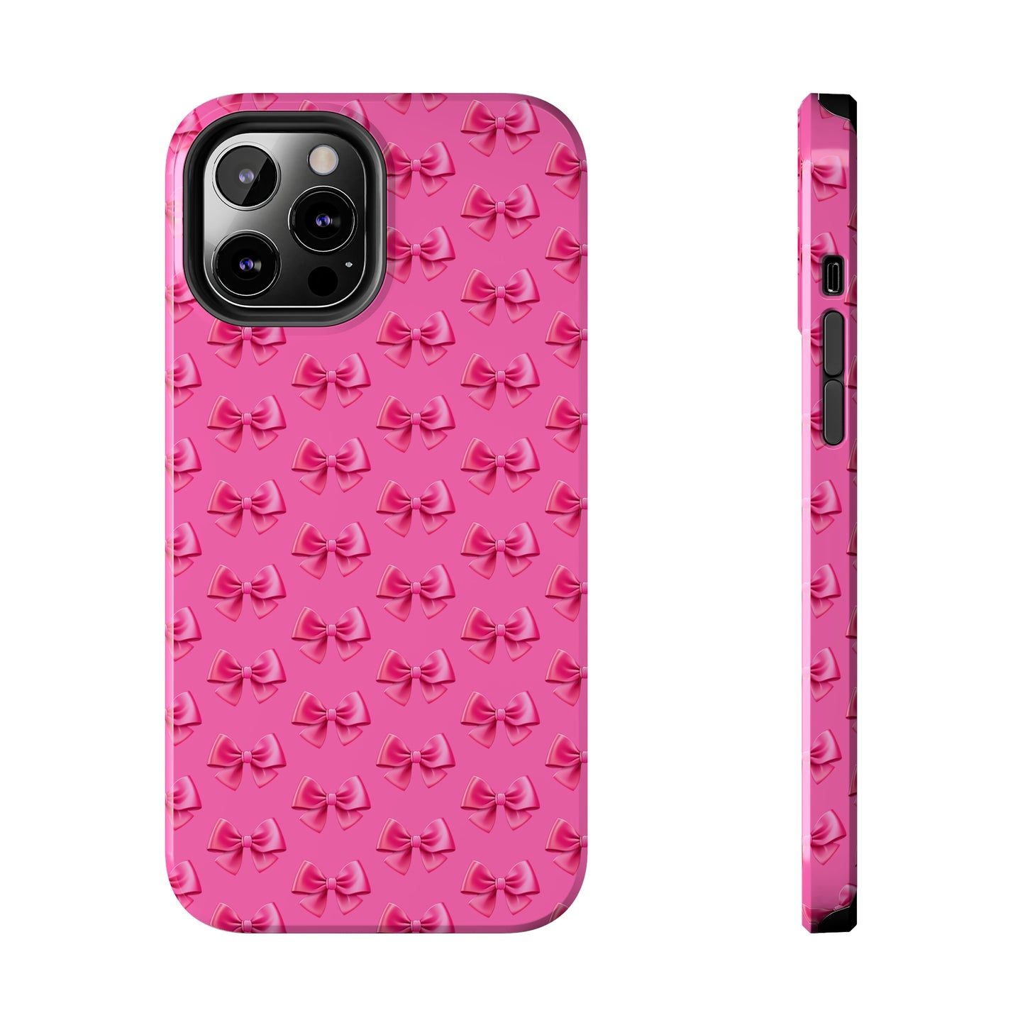 Barbie Pink Bows Themed Tough Phone Cases