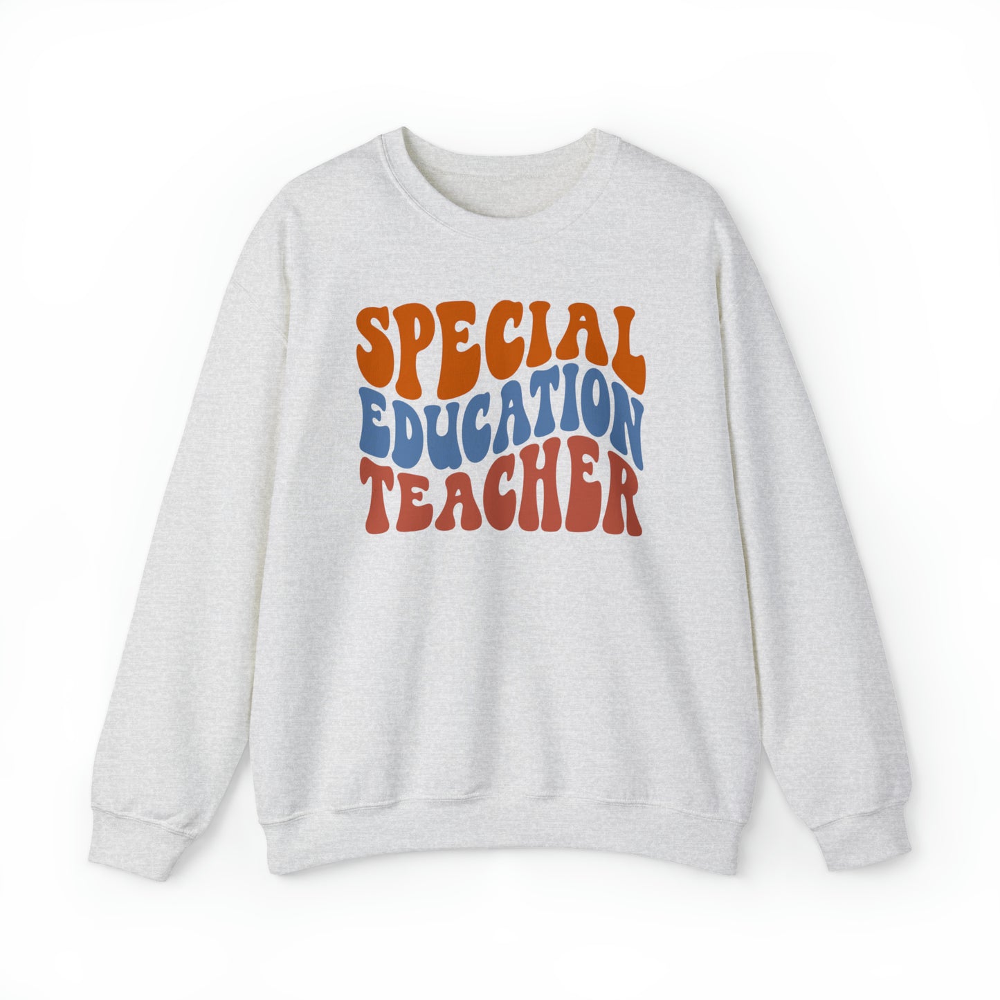 Retro Warm Colored Special Education Teacher Unisex Heavy Blend™ Crewneck Sweatshirt