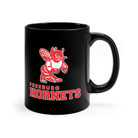 Freeburg Hornets 11oz Black Mug