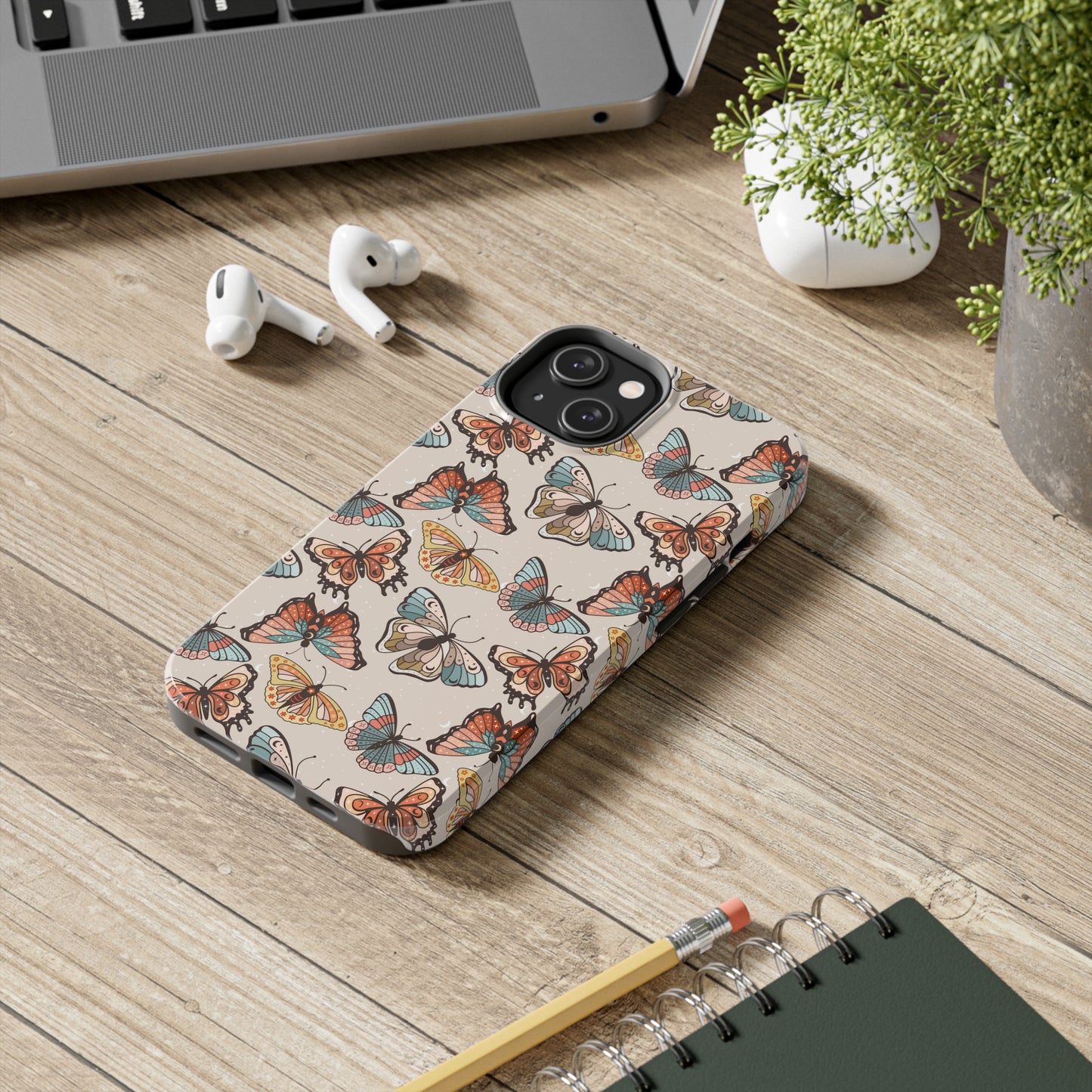 Butterfly Brown Tough Phone Cases