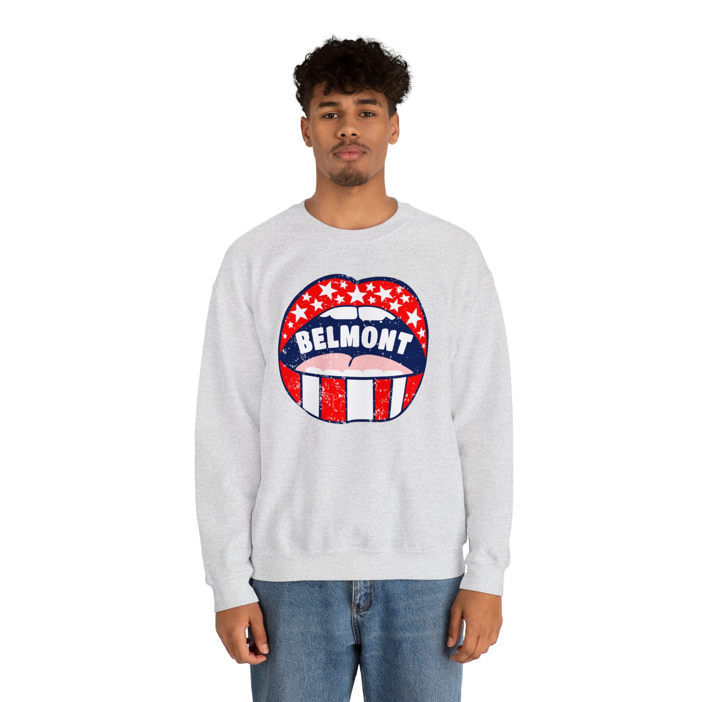 Belmont University Lips Crewneck Sweatshirt